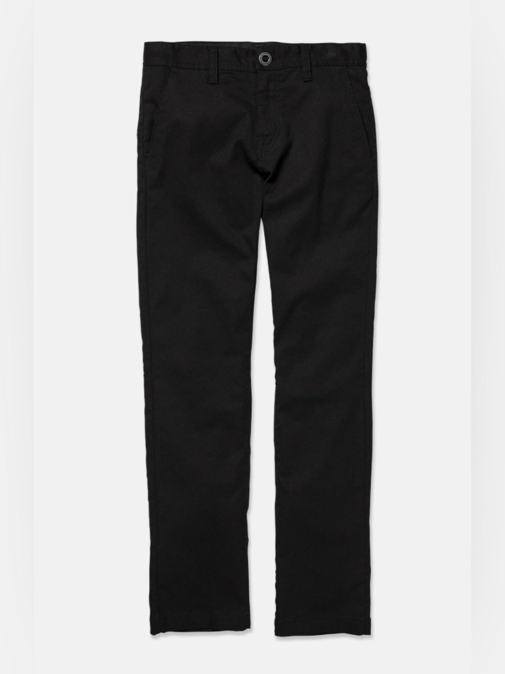 NWT Volcom Black Straight Fit Chinos youth size 10/25